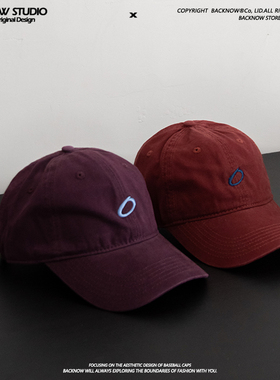 谁来懂一下这个水洗美式复古软顶棒球帽！弯帽檐+深顶巨显脸小！