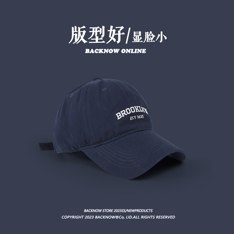 BACKNOW美式棒球帽显脸小男女