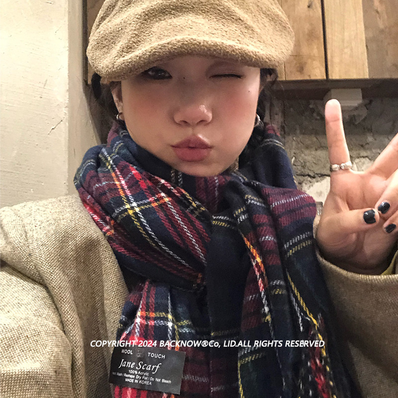 BACKNOW2025新款围巾女冬季百搭