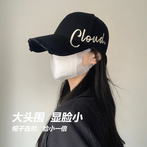 BACKNOW大头围字母棒球帽黑色