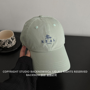 BACKNOW春夏新款户外棒球帽子女旅游出片百搭显脸小男防晒鸭舌帽