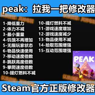 拉我一把 联机辅助修改器科技魔法 peak steam爬山模拟器不含游戏