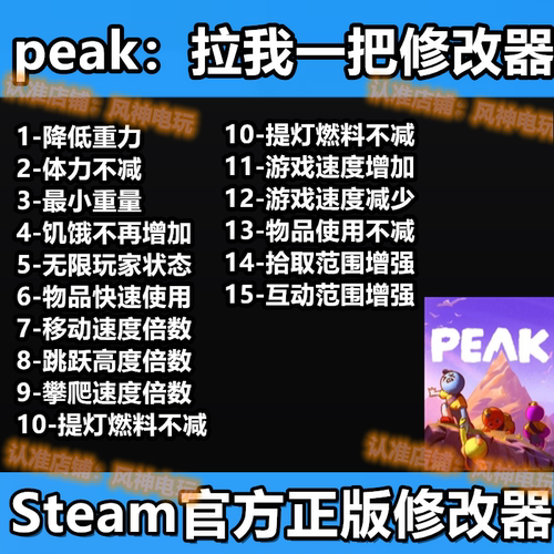 拉我一把 联机辅助修改器科技魔法 peak steam爬山模拟器不含游戏