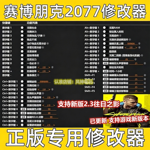 steam赛博朋克修改器辅助