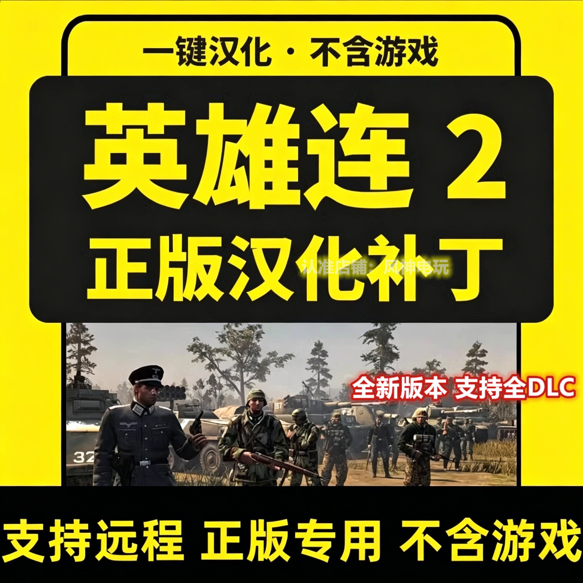 英雄连2/companyofheroes2 正版steam中文汉化补丁联机 不含游戏