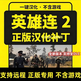 英雄连2/companyofheroes2 正版steam中文汉化补丁联机 不含游戏