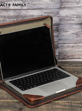适用MacBook Pro/Air13.3 leather case card back cover bag皮套
