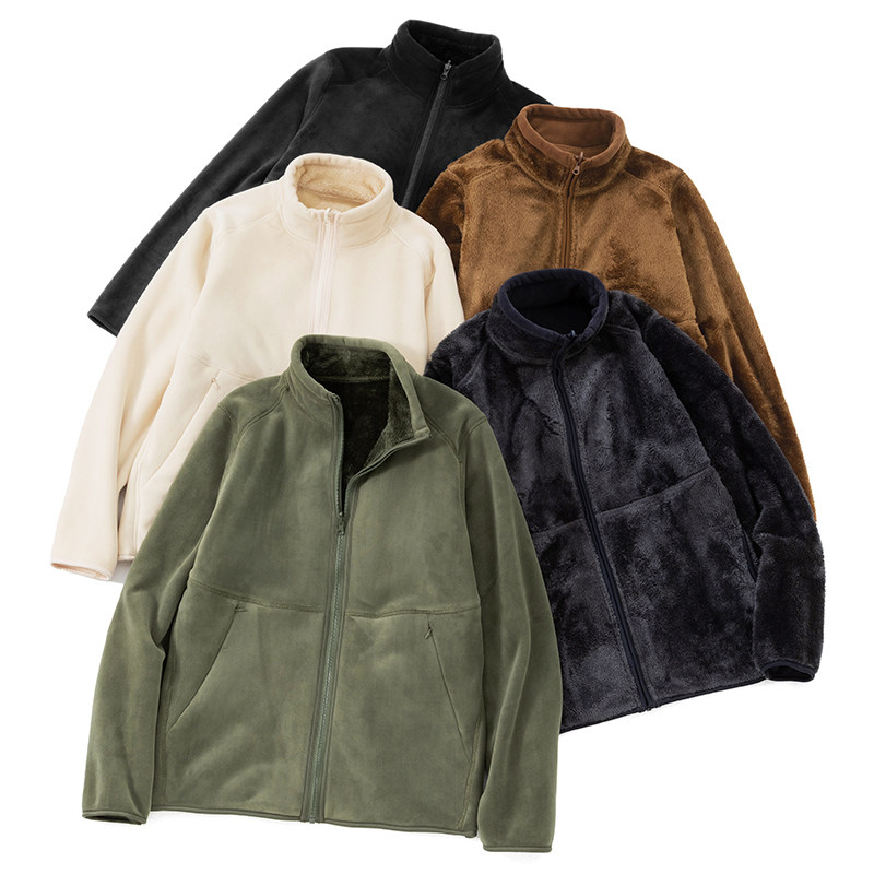 双面穿男士立领海狮绒夹克外套