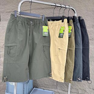 多口袋短裤 直筒中裤 男宽松户外防泼水休闲七分裤 裤 潮 工装 外贸夏季