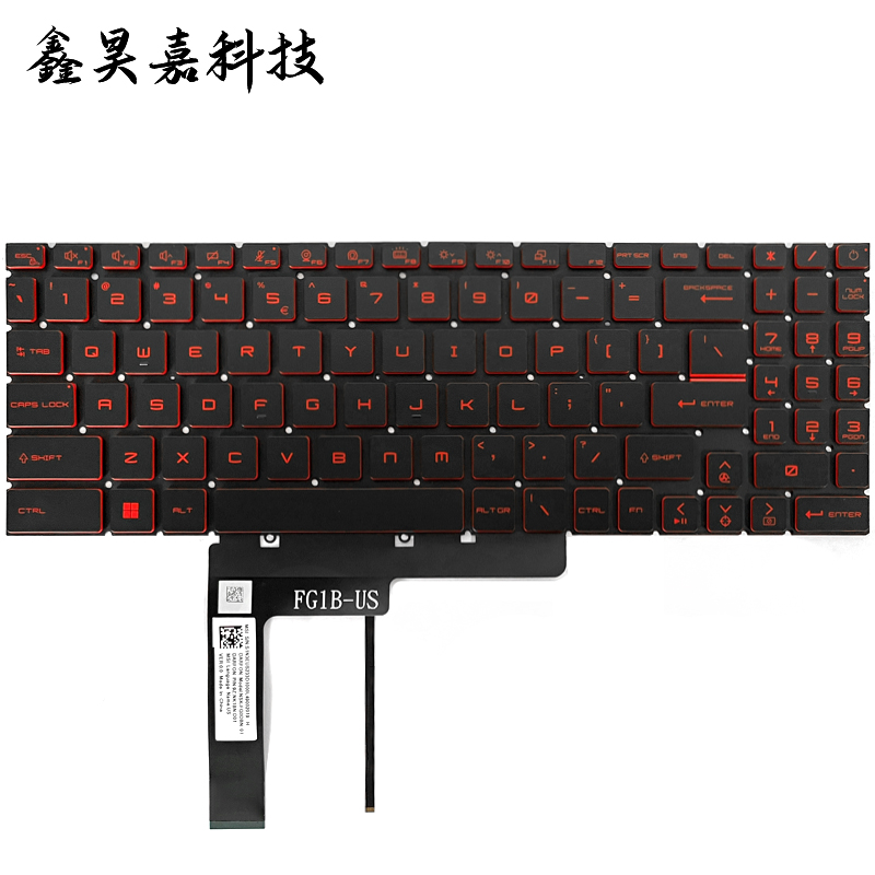适用微星 MSI GF76 11UC 11UD 11UE 11UG 11SC MS-17L1 17L2 键盘