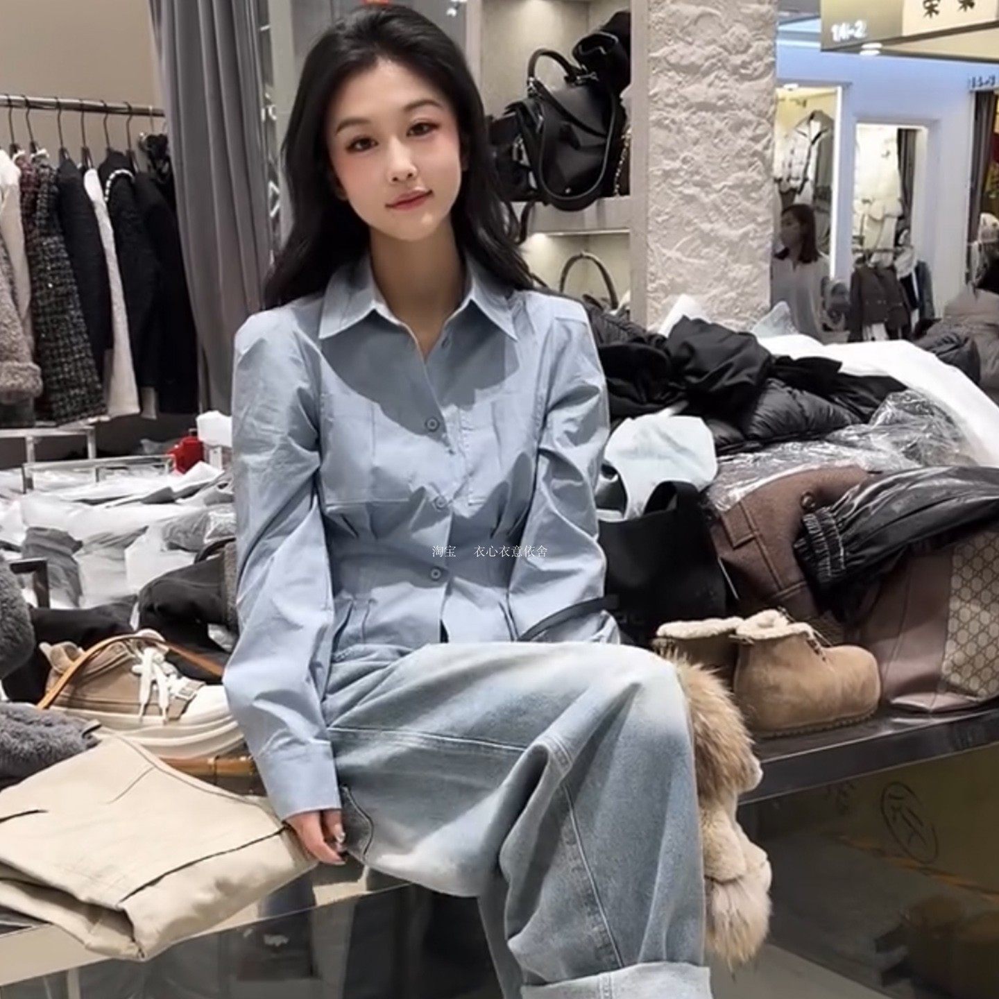 法式复古短款收腰衬衫女设计感小众别致独特泡泡袖小个子上衣春季,女装/女士精品,衬衫,淘宝优惠券,粉丝福利购,淘宝优惠卷