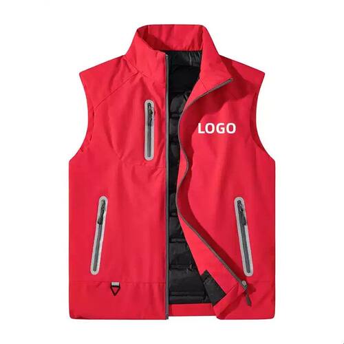 2025冬季新款羽绒马甲定制印字LOGO白鸭绒马夹保暖工作服背心外套