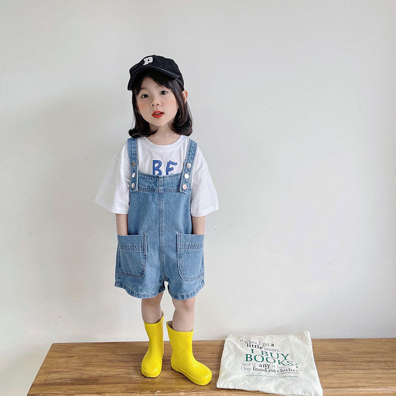 童装男女童牛仔背带短裤夏装宽松新款中小童宝宝短裤洋气可爱,童装/婴儿装/亲子装,裤子,淘宝优惠券,粉丝福利购,淘宝优惠卷