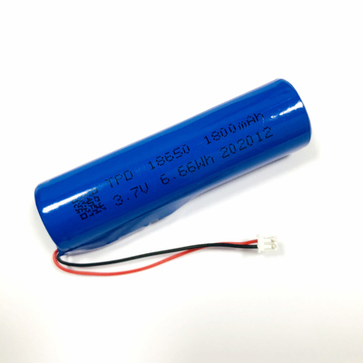 工厂直销18650锂电池3.7v-1800mAh扩音器自行车灯头灯PO机锂电池