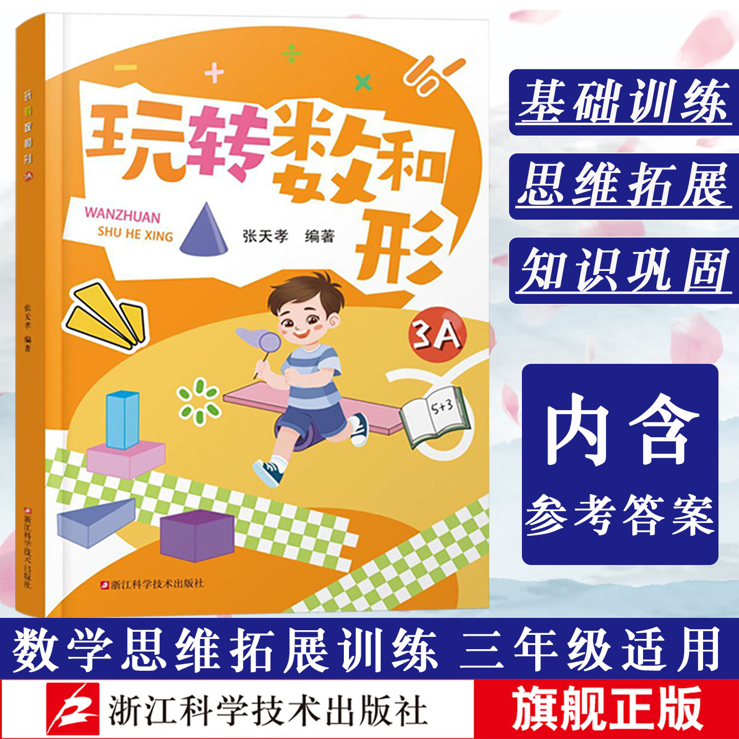 玩转数和形3A 张天孝著 数学思维训练手册玩转数与形小学生趣味数学6-10-12岁儿童数学课外辅导 散发思维的趣味数学 儿童趣味数学