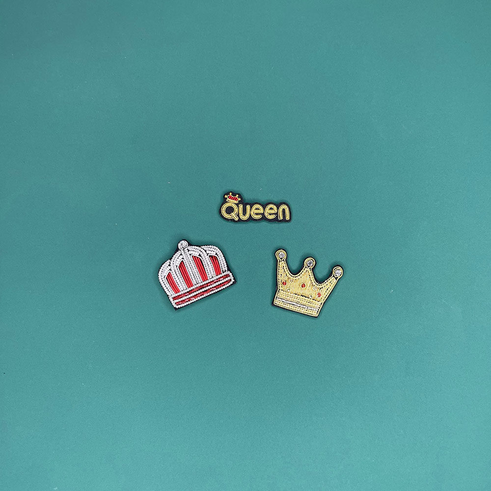 新款迷你皇冠手工缝制 法国设计DIY服装胸针布贴 印度丝配饰包邮,居家布艺,布贴,淘宝优惠券,粉丝福利购,淘宝优惠卷