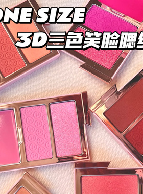 ONE SIZE by Patrick Starrr 3D三色笑脸腮红盘提气色自然轻薄