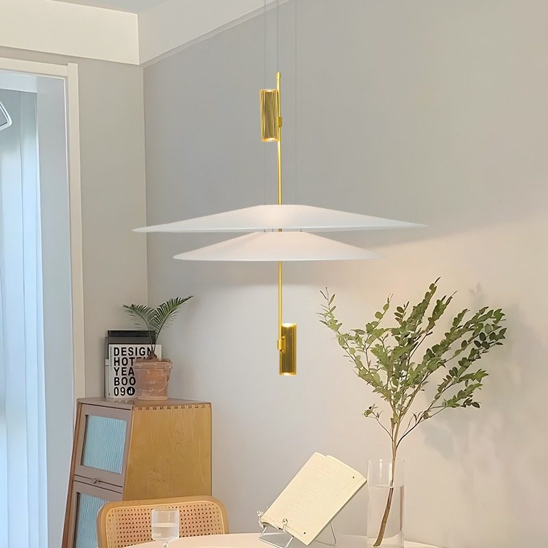 北欧后现代大气轻奢餐厅艺术展厅酒店样板房客厅飞碟伞灯铁艺吊灯,家装灯饰光源,客厅吊灯,淘宝优惠券,粉丝福利购,淘宝优惠卷