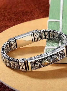 时尚手链潮小众设计感百搭ins新款个性复古貔貅霸气时尚简约百搭