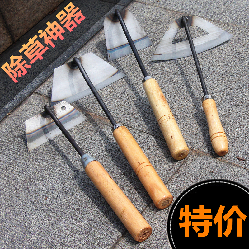 锄头除草专用全钢空心锄草开荒