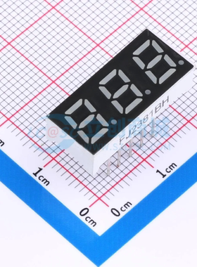 LED数码管 FJ2381BH 插件 3位 红色 共阳极 原装 电子元器件配单