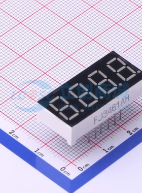 FJ3461AH 0.36英寸30x14x7.2mm四位红色共阴LED数码管显示屏