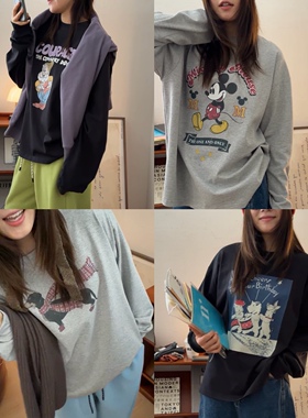 iamstudio 定制面料7081高品质棉质卡通印花长袖T恤 洗不烂系列