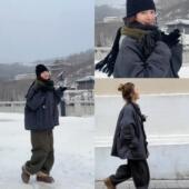 iamstudio 怒卖5000件极简风帅气小立领宽松短风衣棉服外套 口碑款