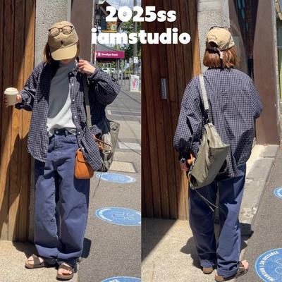 iamstudio 2050超经典小格子宽松棉布衬衫口碑返场款