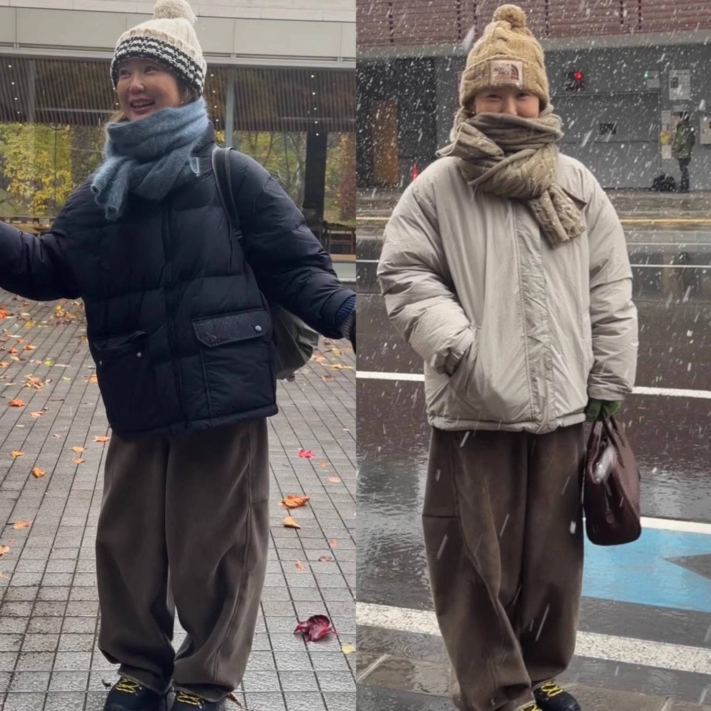 iamstudio 超强防风防雨雪2765超暖防水面料双面穿立领羽绒服