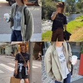 T恤 进口超薄植绒贴布字母棉质宽松短袖 iamstudio 6991毒家定制款