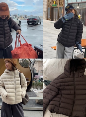 iamstudio 年末重磅0039超蓬松泡芙包裹感三色排骨连帽羽绒服