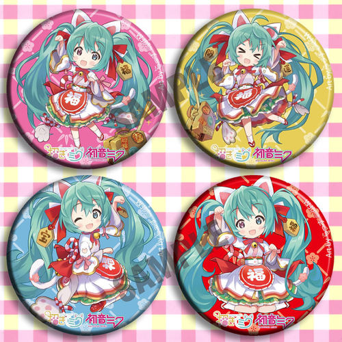 初音未来 B款动漫徽章胸章 二次元周边吧唧定制 非海报挂件挂画