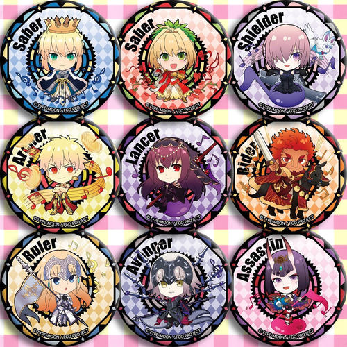 Fate/Grand Order动漫徽章58mm saber吾王fgo二次元周边海报吧唧