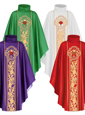 Century Father Printed Robe Halloween Prayer Monk Loose Clo