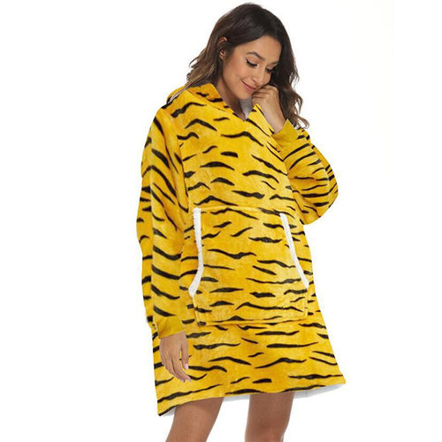 koala printed lazy blanket hooded casual lazy blanket