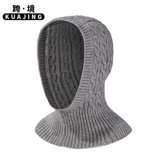 New hat and scarf One piece Fashion knitting Fried Dough Tw