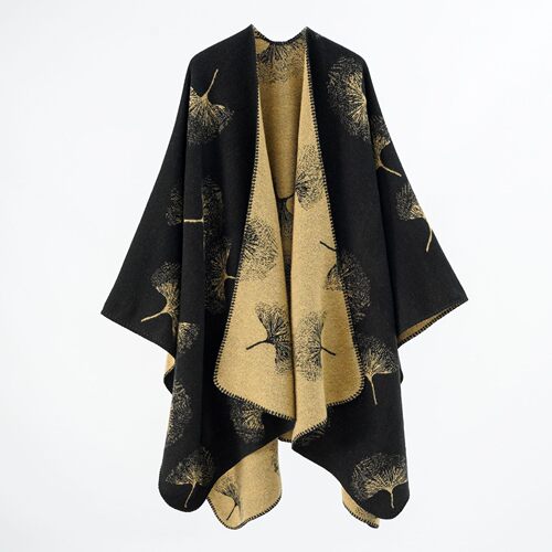 GinkgoLeafShawlWomensCloa