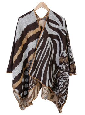 Street Fashion Irregular Striped Shawl