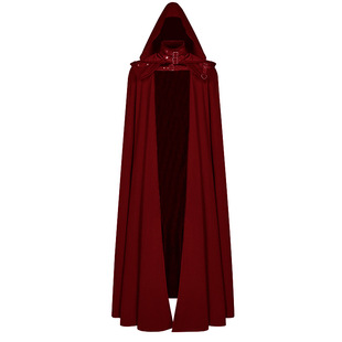 Coat Hooded Halloween Devil Robe Century Wizard Gothic