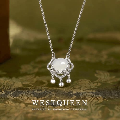 【999纯银】平安锁项链带证书