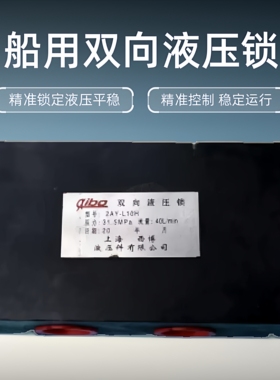 船用双向液压锁.型号:2AY-L10H.SO2-B10H,压力31.5MPa流量40L/min