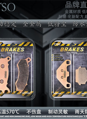 CTSO金属片适用标致SpeedFight125踏板摩托车2017年款CBS版碟刹片