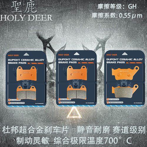 圣鹿杜邦超合金刹车片适用钱江 QJMOTOR 赛Q600RR 赛550追SRK600