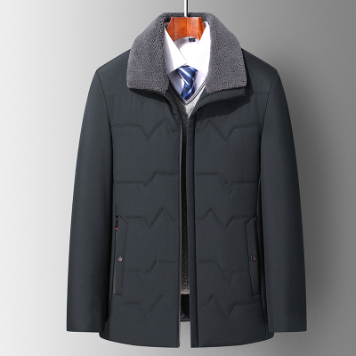 中老年棉服男冬季加绒加厚