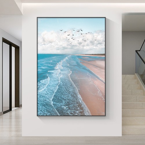 风景玄关装饰画海景墙壁挂画