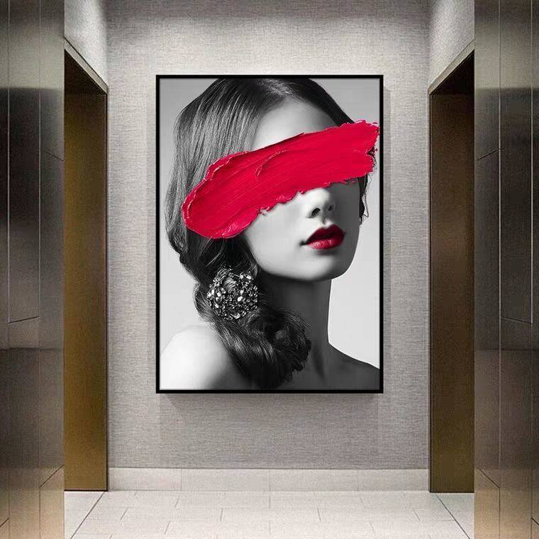 美女个性卧室床头装饰画服装店轻奢温馨房间酒店宾馆艺术墙壁挂画,家居饰品,现代装饰画,淘宝优惠券,粉丝福利购,淘宝优惠卷