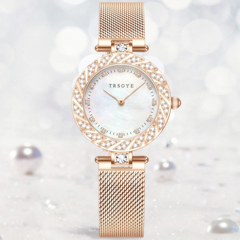 轻奢镶钻复古女表小众品牌防水简约商务经典高档腕表奢华女士手表