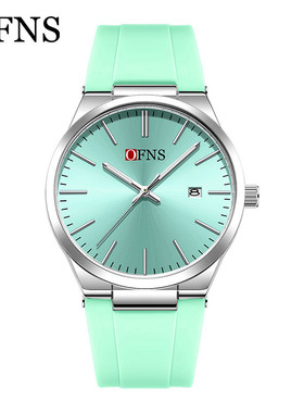 OFNS单历石英表日期男士休闲大表盘防水腕表夜光指针手表外贸学生