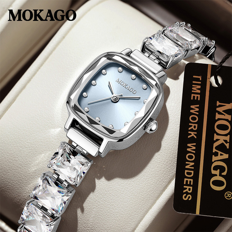MOKAGO品牌新款女表小方糖防水